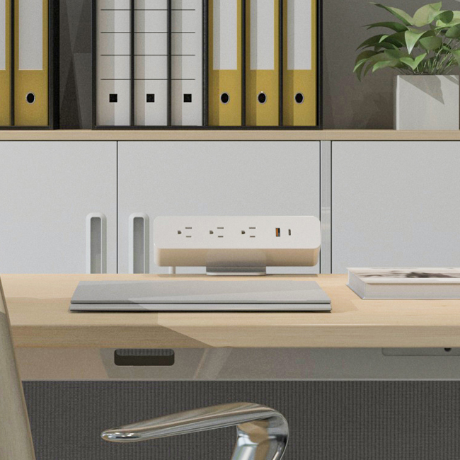 Oval Series Desktop Power Socket with Clamp OME005.3A1U1C.1