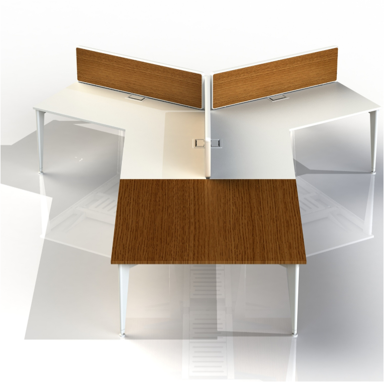 Office Furniture Set Modern Design single Person Desk Workstation Cubicle One person-OBS