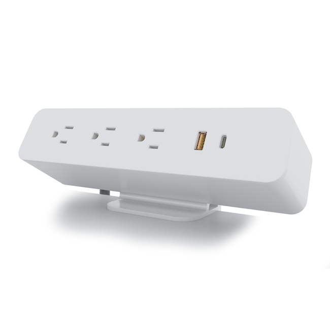 Oval Series Desktop Power Socket with Clamp OME005.3A1U1C.1