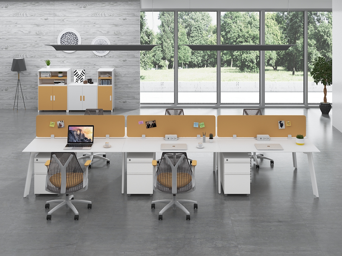 Customized Factory Modern Executive Desk Office Furniture Six person-EBS-6P